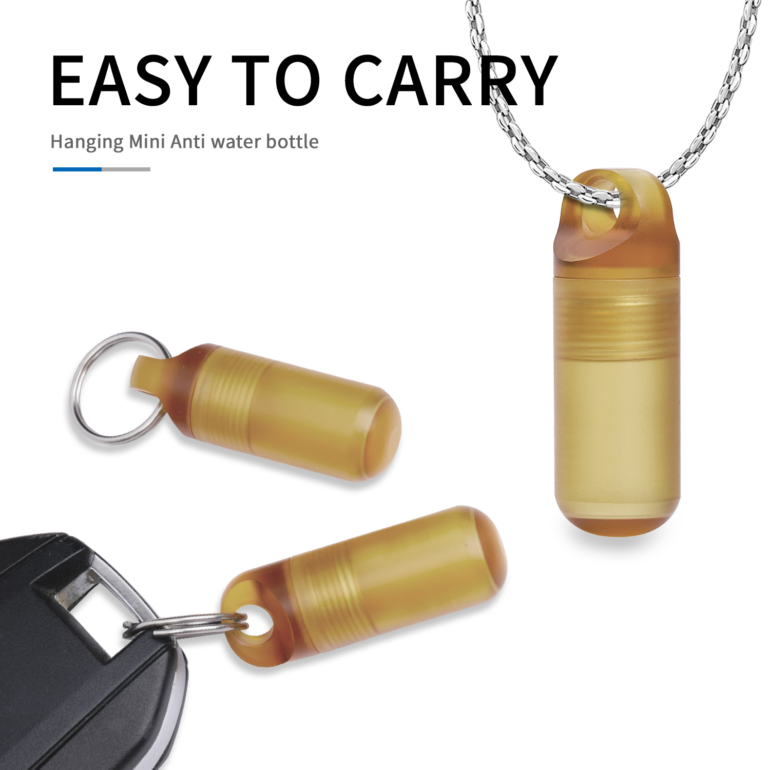 Edc Pill Carry - Mini Portable Pill Box Waterproof Bottle