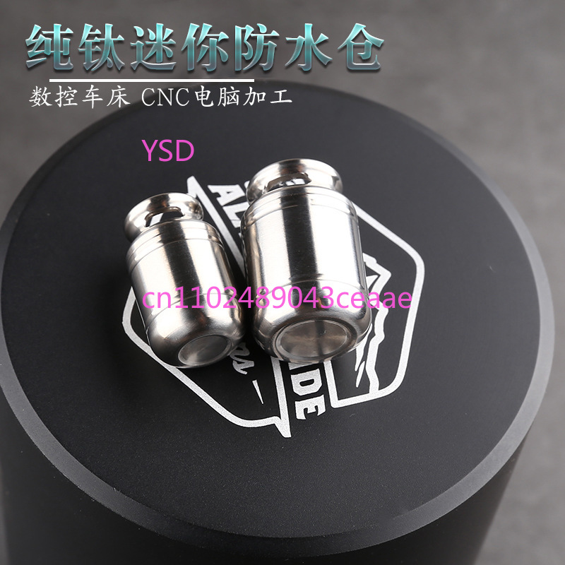 Mini Titanium Waterproof Pill  - đánh giá và giá Edc Pill Carry