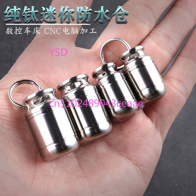 Mini Titanium Waterproof Pill  - đánh giá và giá Edc Pill Carry