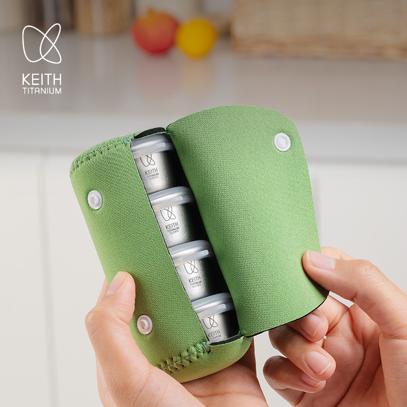 KEITH 4Pcs Mini Pure Titanium  - đánh giá và giá Edc Carry Pocket Pouch
