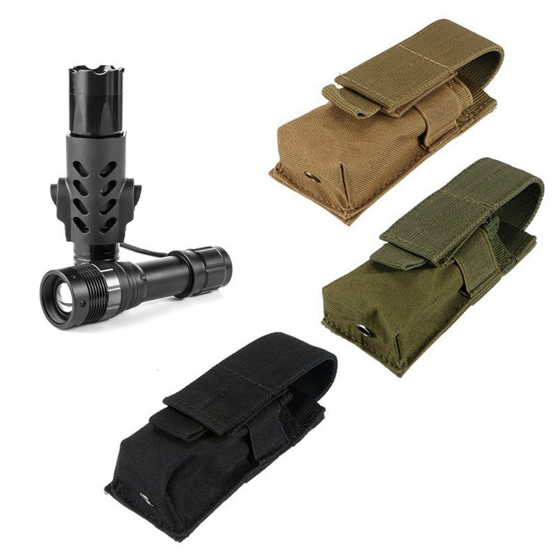 Tactical Molle Flashlight Pouc - đánh giá và giá Edc Carry Knife