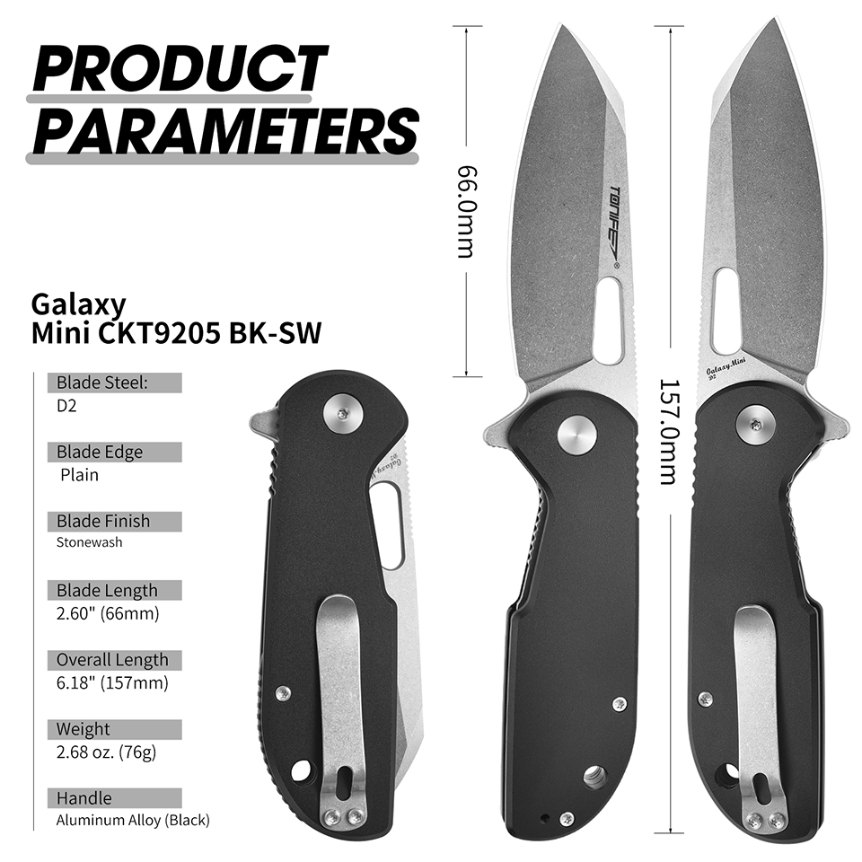TONIFE Galaxy Mini CKT9205 Fol - đánh giá và giá Edc Carry Pocket Knife