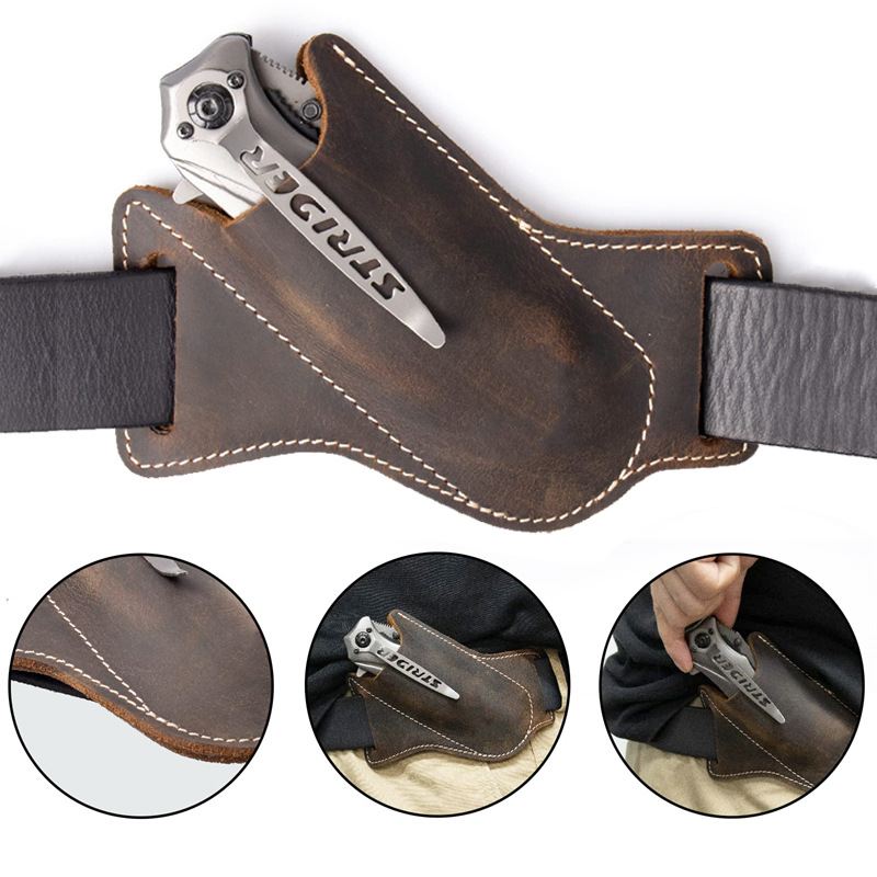 Leather Folding Knife Sheath,  - đánh giá và giá Edc Carry Pocket Pouch